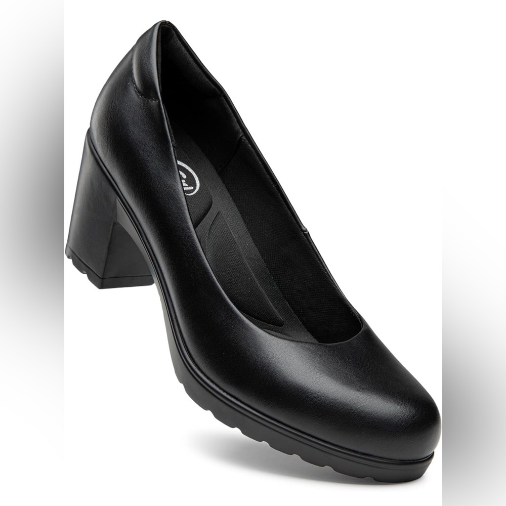 Pump heel shoes kitten heel women’s size 6 pumps/ shoes classic black - Picture 5 of 5